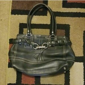 Coach Black Leather Handbag